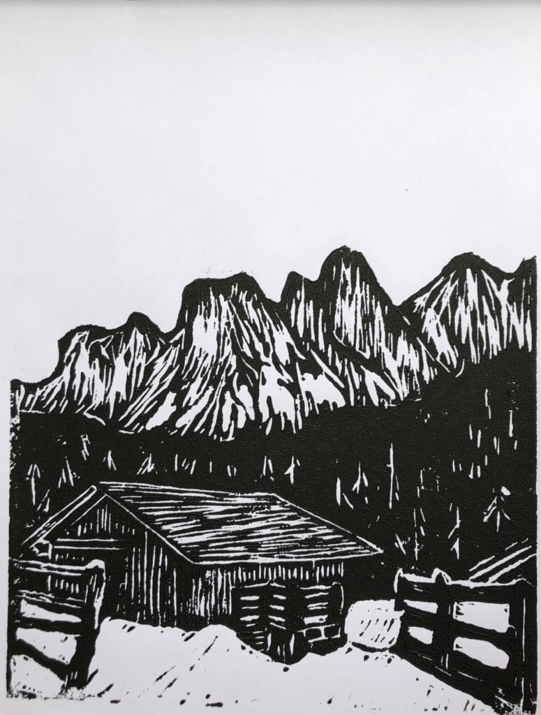 Ally Wen, Great Valley High School, "Winter Cabin"