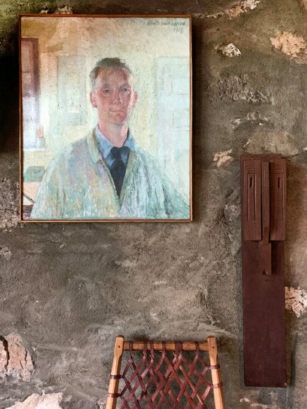 Wharton Esherick painted self portrait